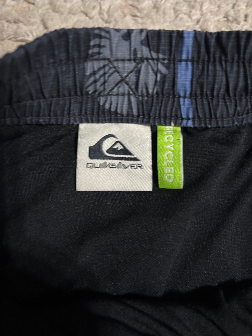Quiksilver BoysNavy Palm-Print Swim Shorts - Picture 3 of 5